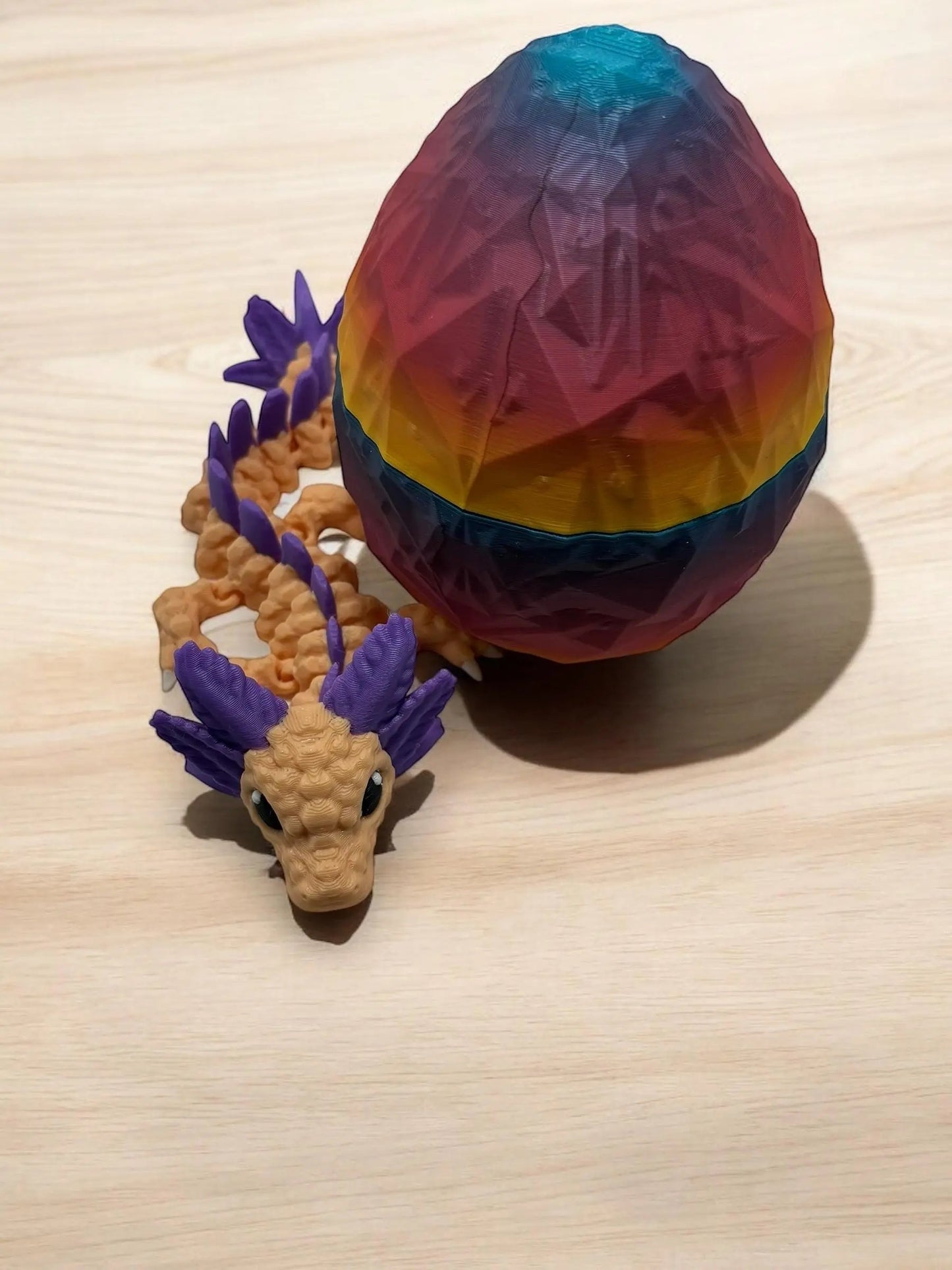 Magical Axolotl Dragonwith Egg: Fantasy Creature Gift SoulForge3D