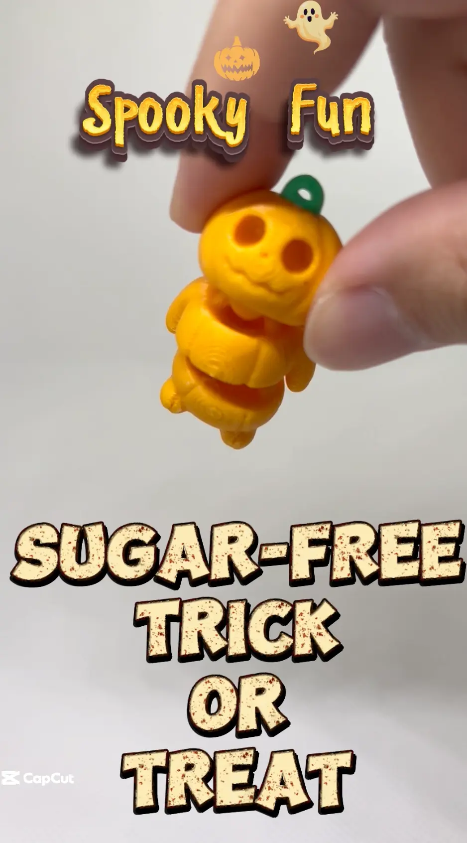 mini spooky pumpkin man