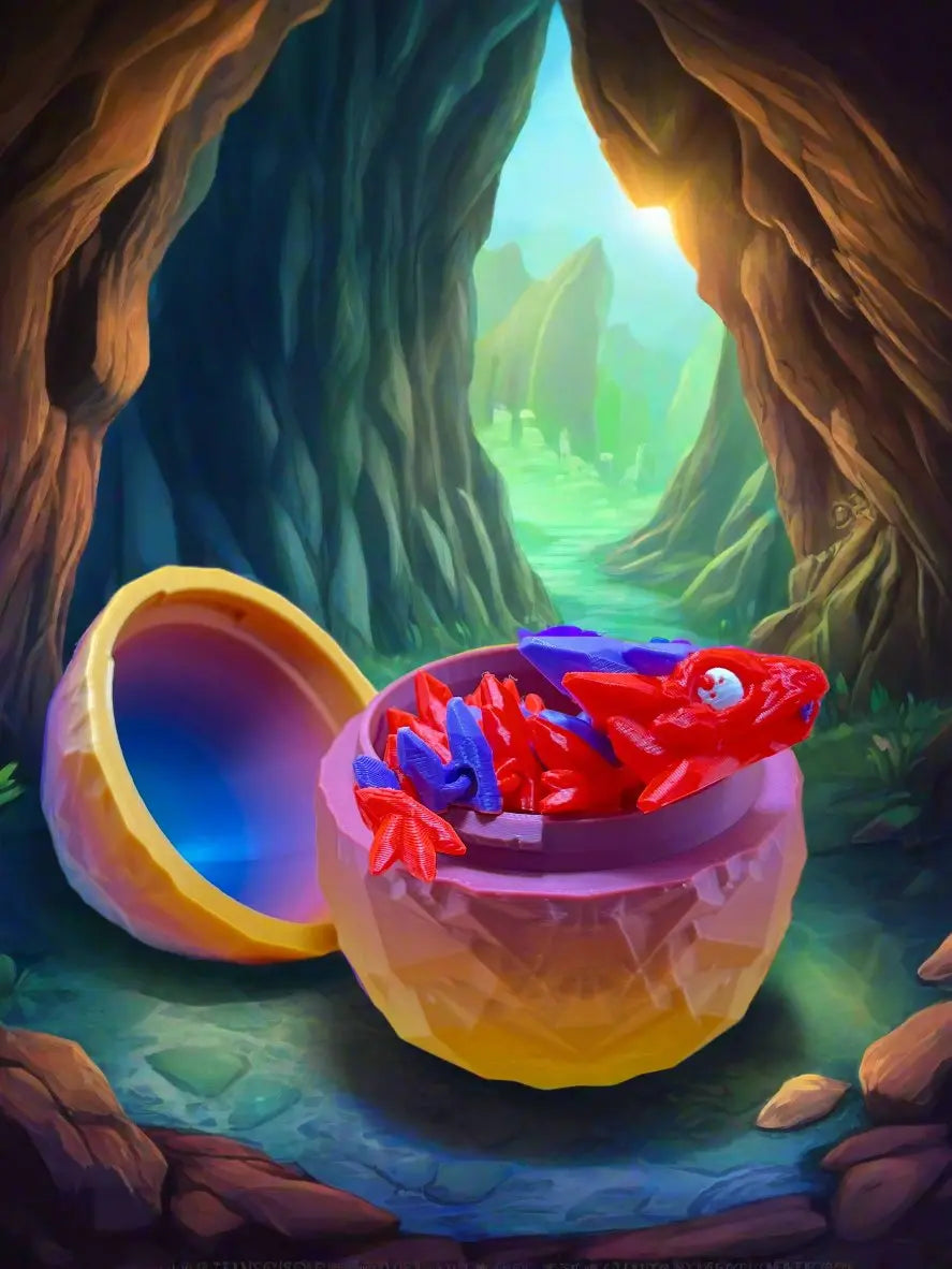 Gemstone Dragon Mystery Egg – Hatch a Surprise 7” Gemstone Dragon