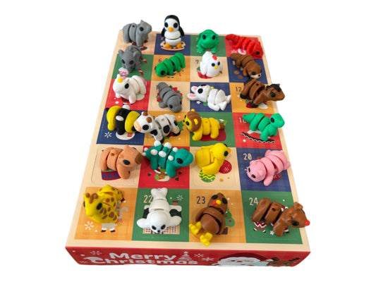 Advent Calendar with Cute Mini Animals