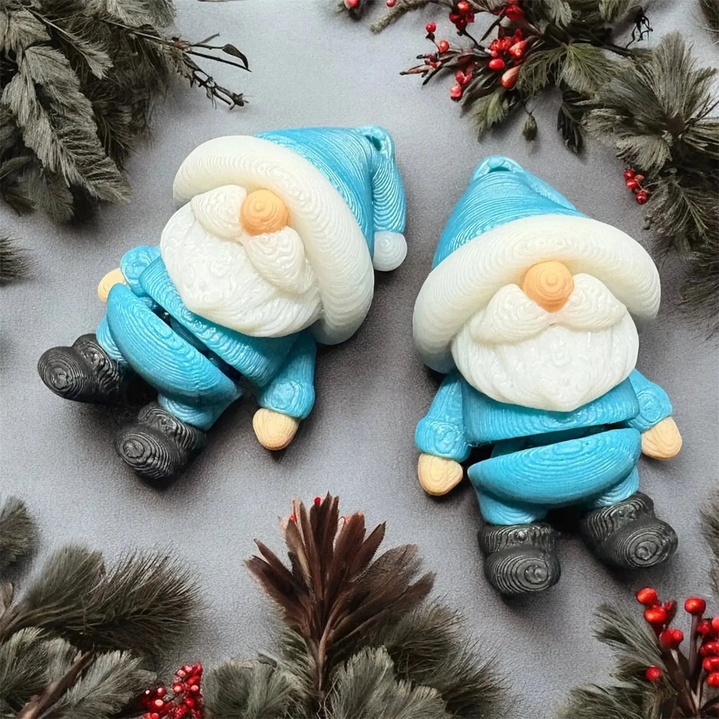 mini gnome holiday keychain