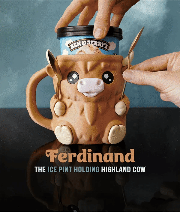 Ice Cream Pal - Cozy Pint with Spoon Holder